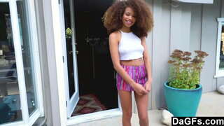 Dagfs - Unge Ebony Babe Får Hendes Chance For At Kneppe Vildt